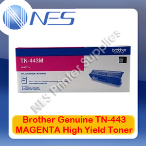 Brother Genuine TN-443M MAGENTA High Yield Toner Cartridge for HL-L8260CDW/HL-L8360CDW/MFC-L8690CDW/MFC-L8900CDW (4K)